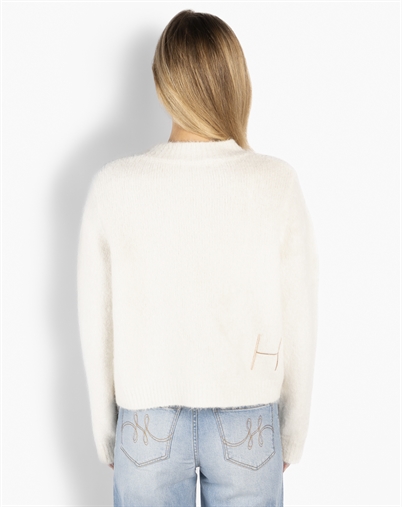 Hést - Pernille Short Cardigan - White Alyssum